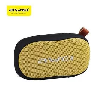 Altavoz Awei Y900 Inalámbrico Bluetooth Portátil Poderoso Color Amarillo