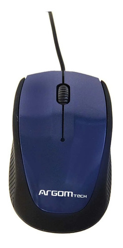 Mouse 3d Óptico Cable Usb Ms14 Argom Tech Azul