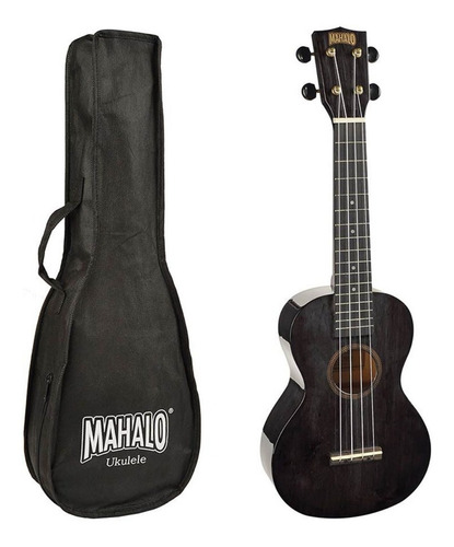 Ukelele De Concierto Mahalo Con Funda Mh2tbk Negro