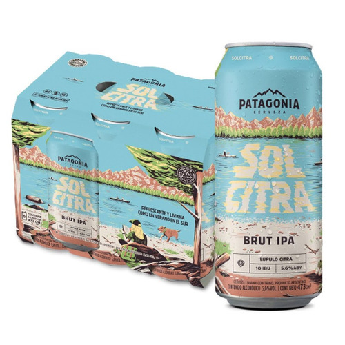 Cerveza Patagonia Solcitra Brut Ipa 473ml X6