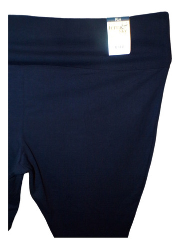 Pantalon Capri Legging Azul Nav Talla 4x (48/50) Terra & Sky