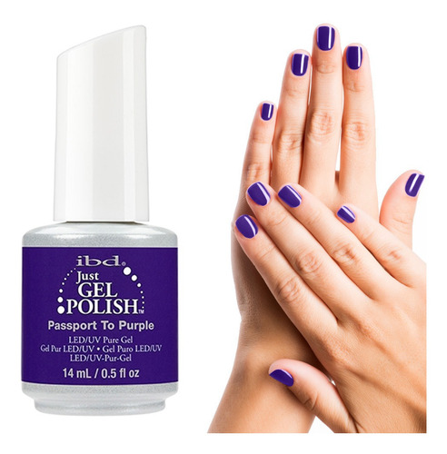 Gel Polish Ibd Profesional Uñas Passport To Purple 14ml