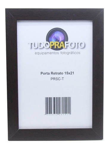 Porta Retrato De Madeira Escura Grafiato15x21 - Prsc-t