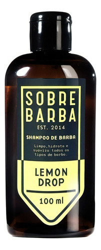 Óleo para barba Sobrebarba Shampoo de Barba Lemon Drop - Viagem -  Sobrebarba fragrância lemon de 100mL 150g