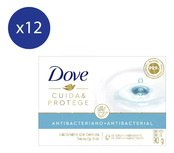 Pack Jabón En Barra Dove Antibacterial 90 Gr