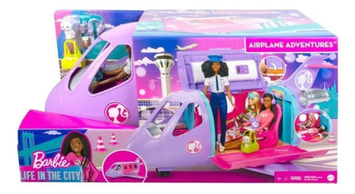 Barbie Jatinho De Aventuras Com Boneca Piloto Hcd49 - Mattel
