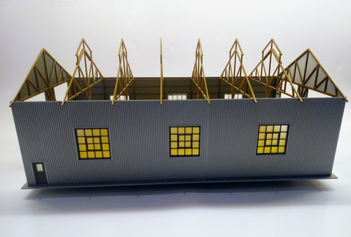 Galpon Para Locomotoras Escala Ho. Impresión 3d.