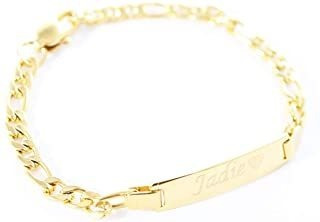 Pulsera Personalizada Chapada En Oro De 14 Quilates Pbh