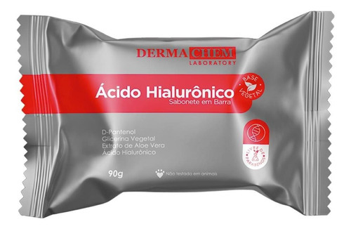 Sabonete facial em barra acido hialurônico Dermachem 90g