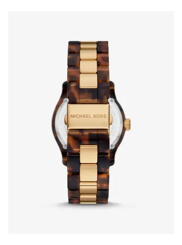 Michael kors runway gold tone watch best sale