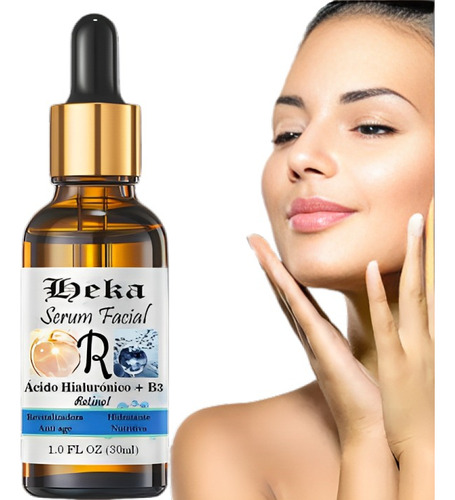 Serum  Retinol, A. Hialurónico, B3, Vitamina C, E, Heka