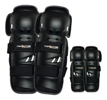 Comprar Kit Joelheira Cotoveleira Mx Preta Mattos Racing Trilha Motocross Preto