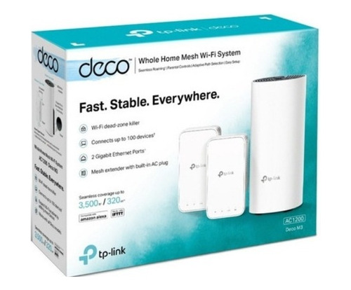 Sistema Wifi De Malla Deco M3 Tp-link Ac1200 Mesh 3 Pack