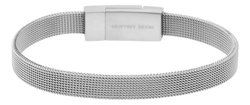 Pulsera De Malla Para Hombre De Acero Inoxidable Geoffrey Be