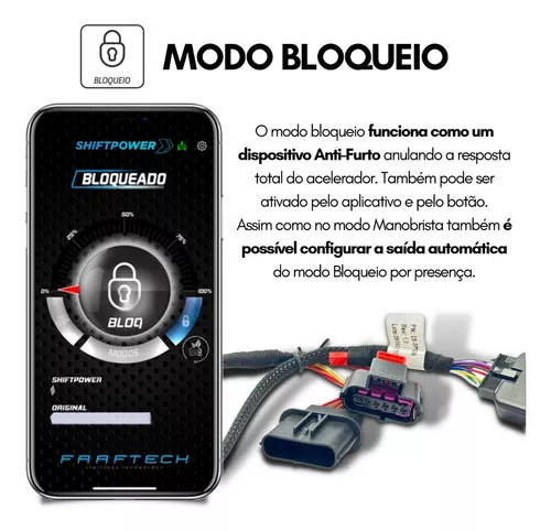 Pedal Shift Power Ft-Sp19+ Modulo Acelerador Chip Plug E Play Bluetooth App