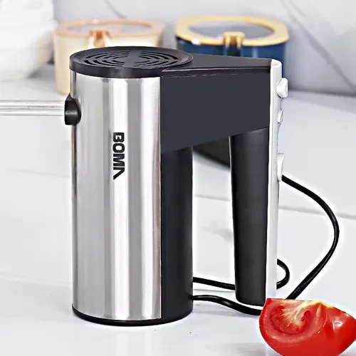 Batidora de mano Boma BM8888 negra y plateada 220 V