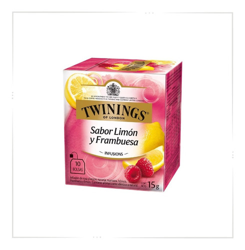 Te Twinings Limon Y Frambuesa 3 Cajas X10 Saquitos Importado