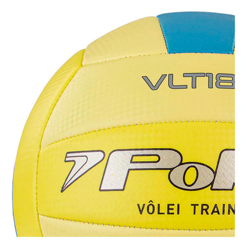Bola De Vôlei Poker Training Vlt 180 Cor Amarelo/azul