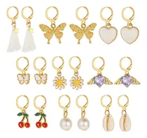 Comprar Pendientes Aleación Con Strass Joyería De Moda Dama 9 Pares