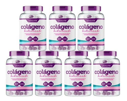 Kit 7x Colágeno Hidrolisado 840 Capsulas Fullife Nutrition