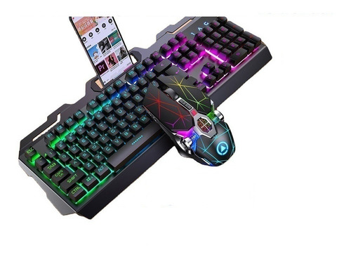 Teclado Gamer, Mouse, Retroiluminación, Sensación Mecanica. 