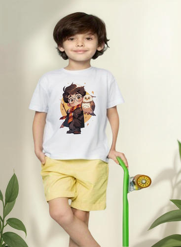 Playera Harry Potter Con Lechuza