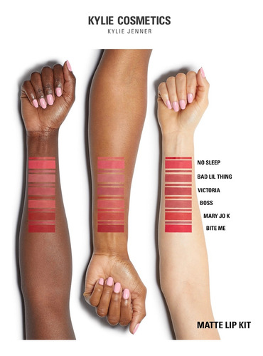 Kylie Cosmetics Lip Kit Labial Líquido + Delineador Mate Mary Jo K 402