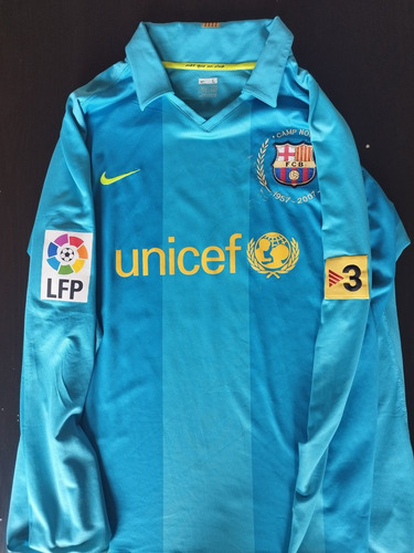 Camiseta Retro Messi Barcelona 2007 / 08 Manga Larga Alterna