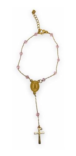 Denario Pulsera Manilla Murano Rosado