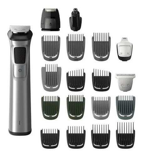 Rasuradora y cortadora de pelo Philips Multigroom 7000 MG7790 plata 100V/240V