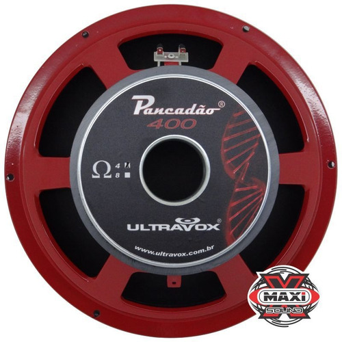Alto Falante Ultravox Woofer Pancadão 400 W 12 Pol 4 Ohms