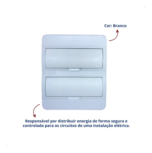 Caixa De Distribuição Elétrica Residencial Embutir 18/24din