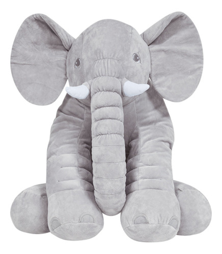 Almofada Pelúcia Travesseiro Elefante Gigante Bebê Buba Cor Rosa