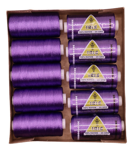 Caja Seda Amarilla Hilosiris (caja Con 10 Tubos De 25gr C/u) 994