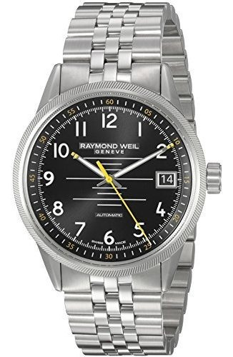 Raymond Weil Hombres Freelancer Reloj Automático De Acero In