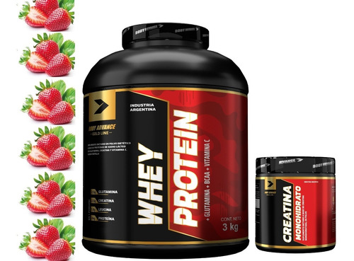 Whey Protein 3 Kg  + Creatina Body Advance - Calidad Premium