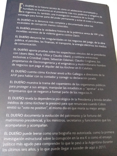 Luis Majul X 2 Libros El Y Ella El Dueño Muerte Kirchner Pal (Usado)