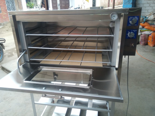 Horno Acero Frontal Inox Pizzas Tortas Panes Multiusos