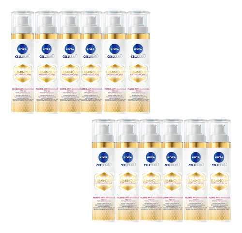 Combo X12 Nivea Crema Antimanchas Día Luminous630 Fps50 40ml