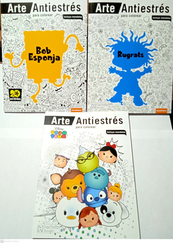 Arte Antiestres Disney Rugrats Bob Esponja Tsum Tsum 