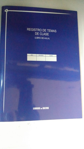 Libro De Registro De Temas De Clase Tapa Flexible 50 Folios