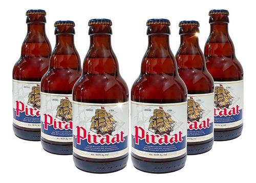 Six Pack Cerveza Piraat Strong Pale Ale 330 Ml