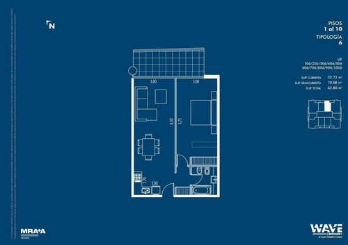 Wave · 3 Amb C Cochera. Full Amenities.