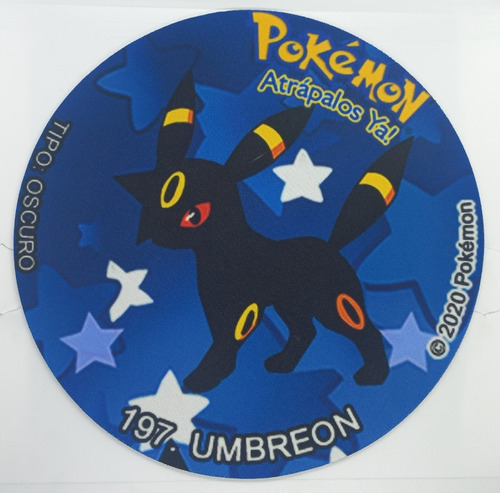 Mousepad De Tazo Pokemon Modelo #197 Umbreon