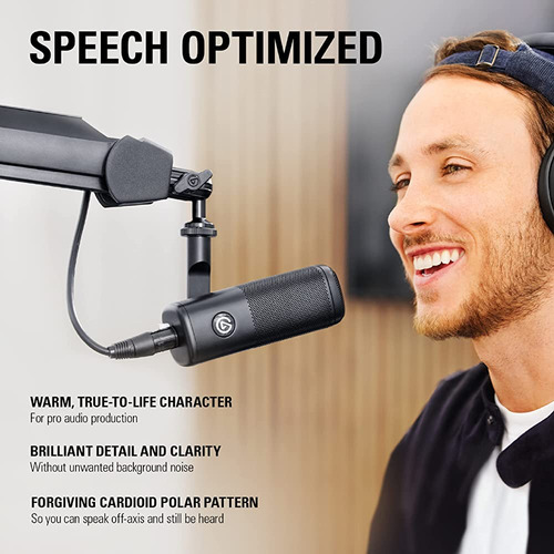 Elgato Wave Dx - Micrófono Xlr Dinámico, Patrón Cardioide, R