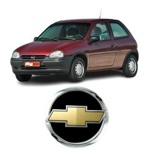 Emblema Insignia Careta Chevrolet Corsa Moño Dorado Relieve
