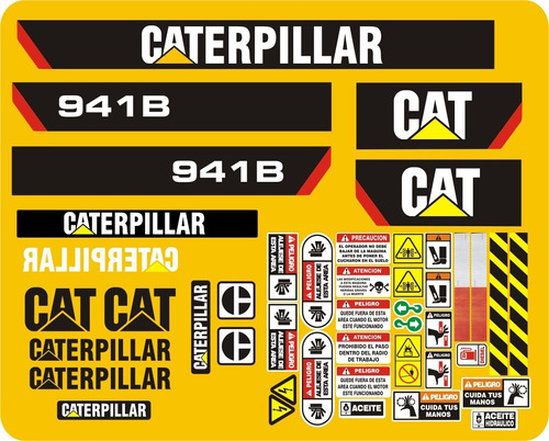 Calcomanías Para Caterpillar 941b Opción 3