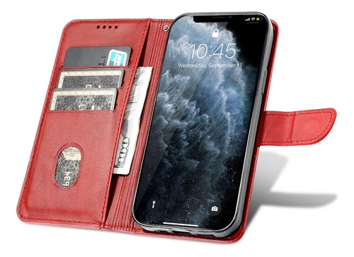Funda De Piel Tipo Libro Para Oppo A12/ A5s/a12s Con Función Atril Magnética