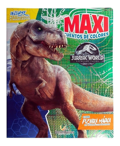 Libro Gigante Dinosaurios Jurassic World Con Pizarra Mágica