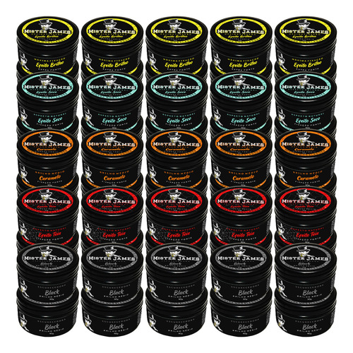 50 Pomadas Modeladoras Atacado Variadas - Mister James